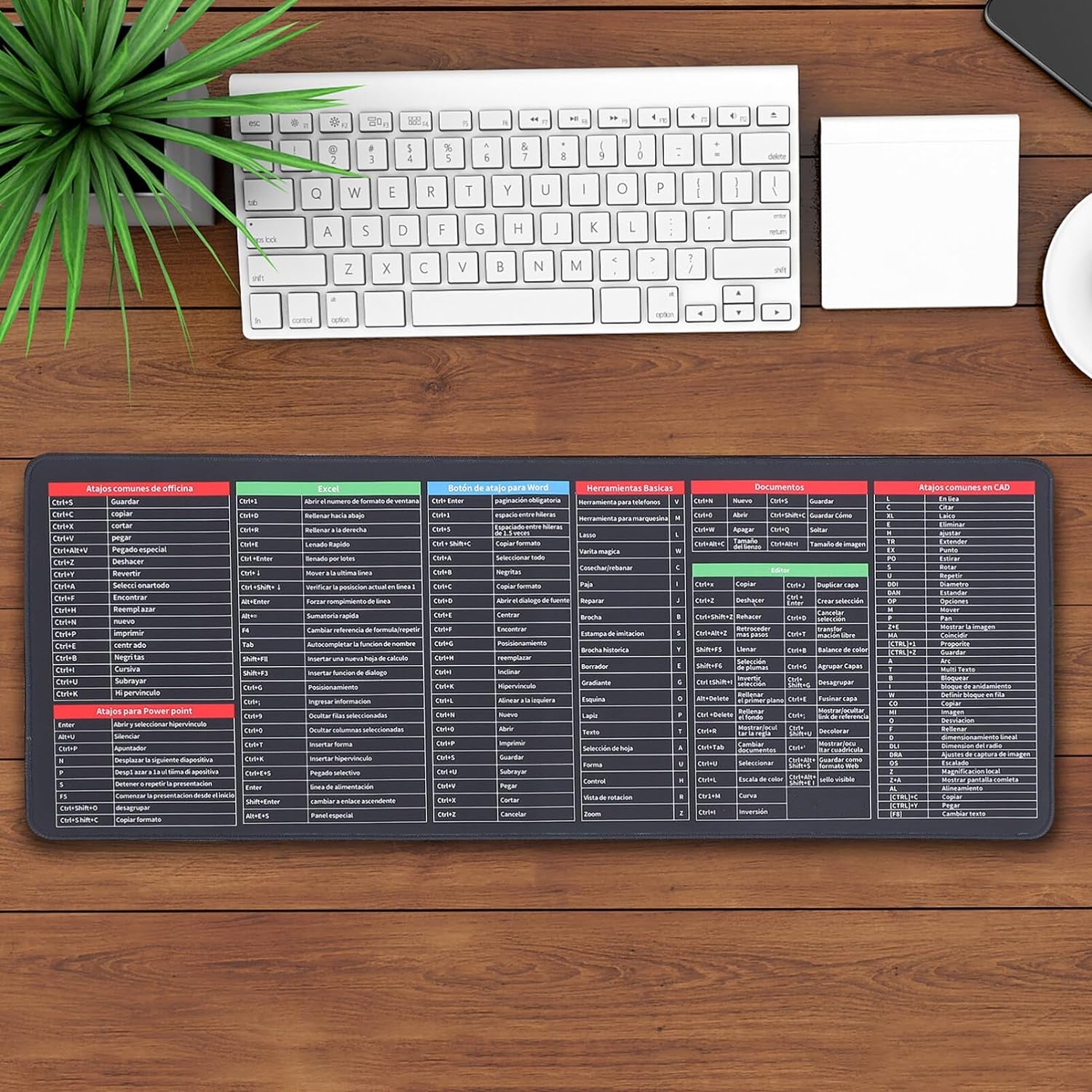 Mouse Pads For Desk Quick Key Super Large Anti-slip Keyboard Pad Desk Accessories Desktop Mouse Pad Office Oversized Big Mouse Pad Rubber