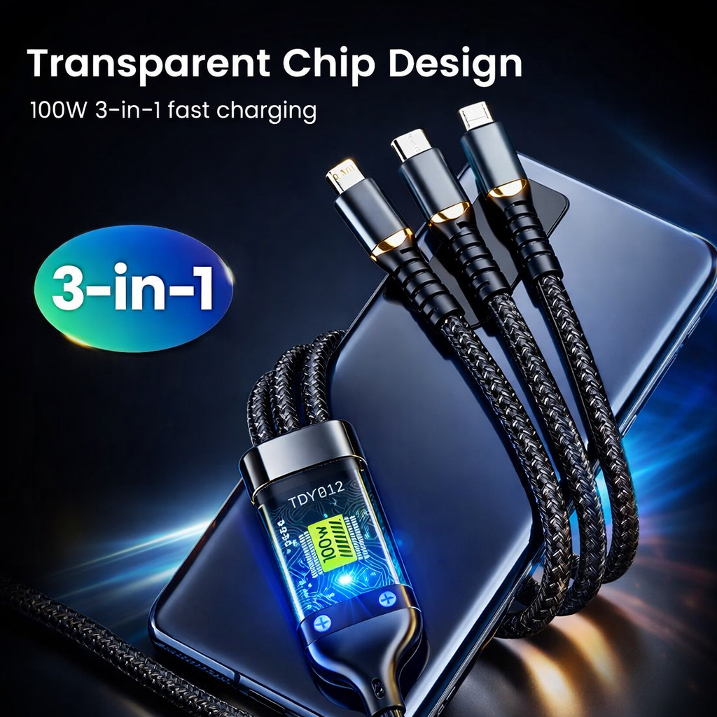 3 in 1 Fast Charging Cable