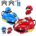 Two player RC Bumper Cars with Ejecting Robots Package