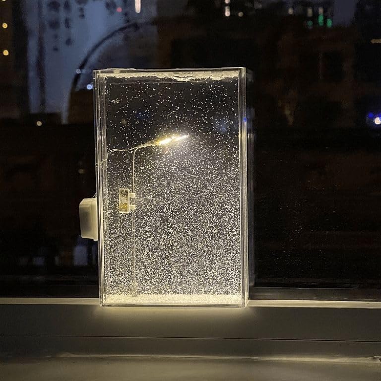 Snowfall Lamp Street Light Snow Lamp Snowy Lamp DIY Snow Scenery Night Light Snow Scenery Lamp