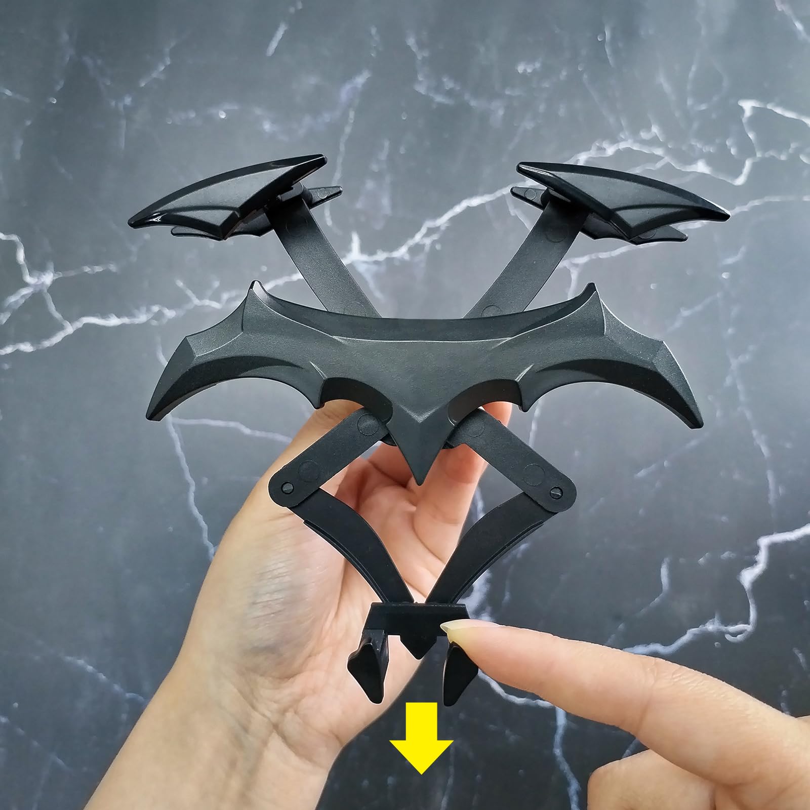 Bat-shaped gravity car phone holder