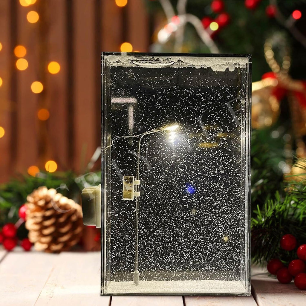 Snowfall Lamp Street Light Snow Lamp Snowy Lamp DIY Snow Scenery Night Light Snow Scenery Lamp