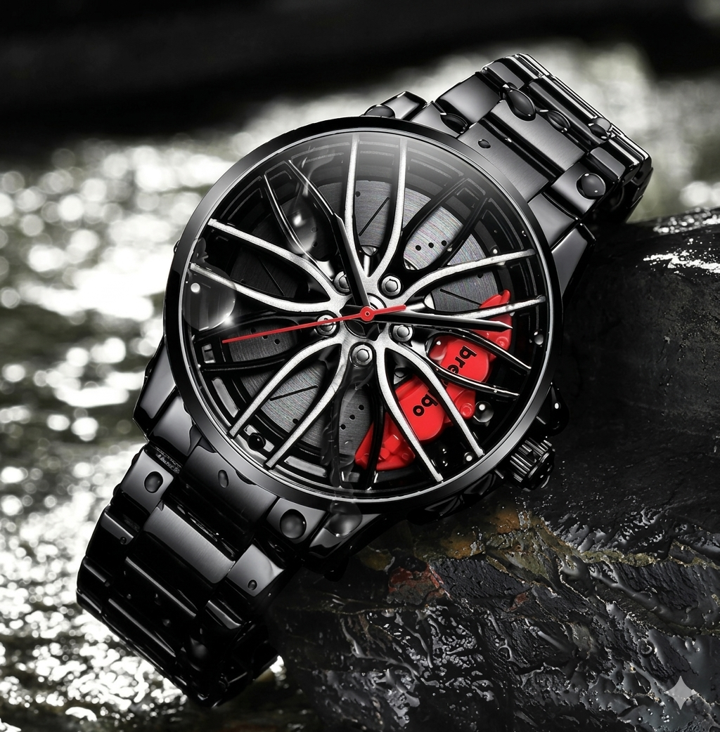 Stereoscopic Car Wheel Watch – Built for Speed &amp; Style