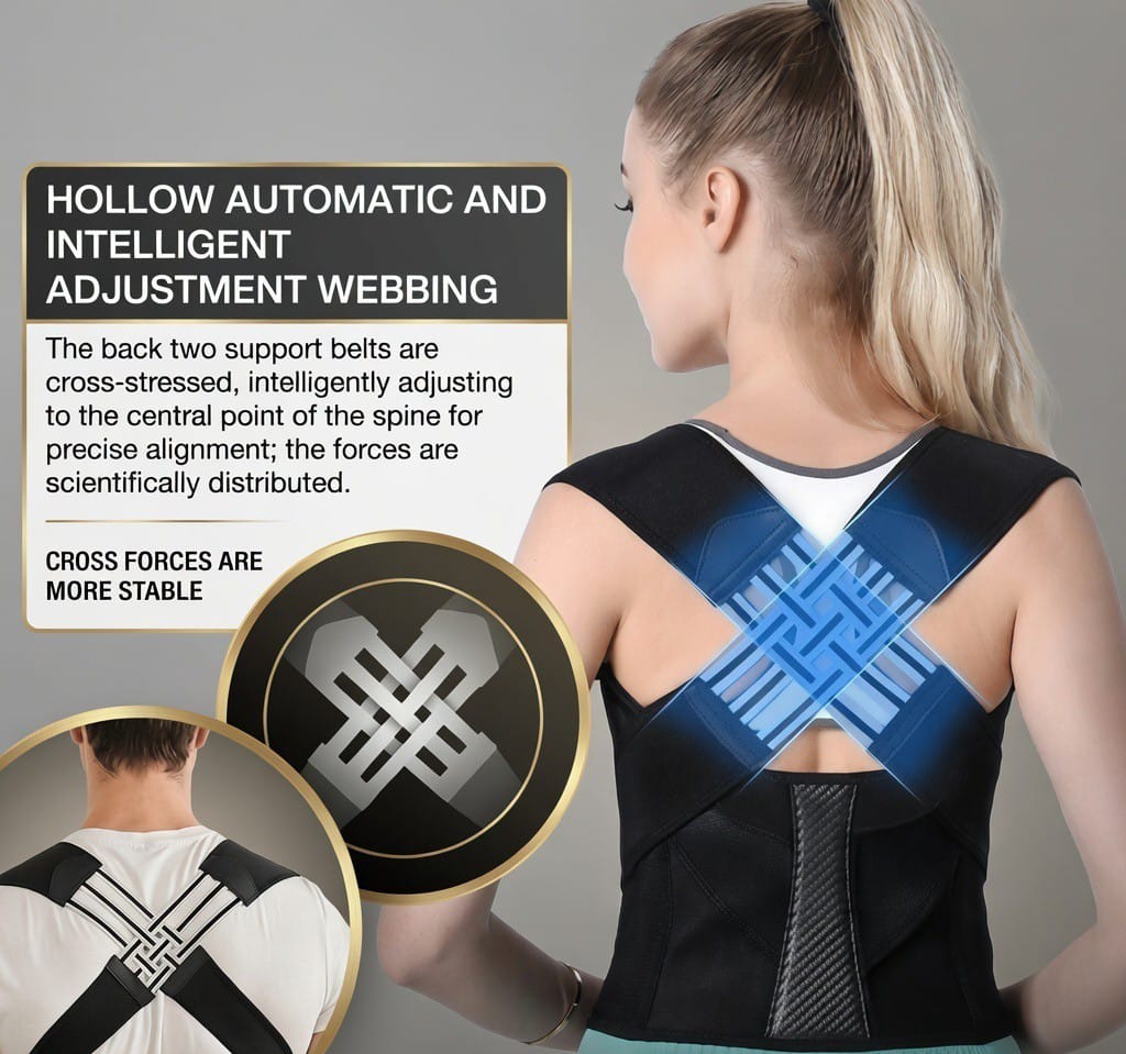 Adjustable Back Posture Corrector/ Slouching Relieve Pain Belt Women Men