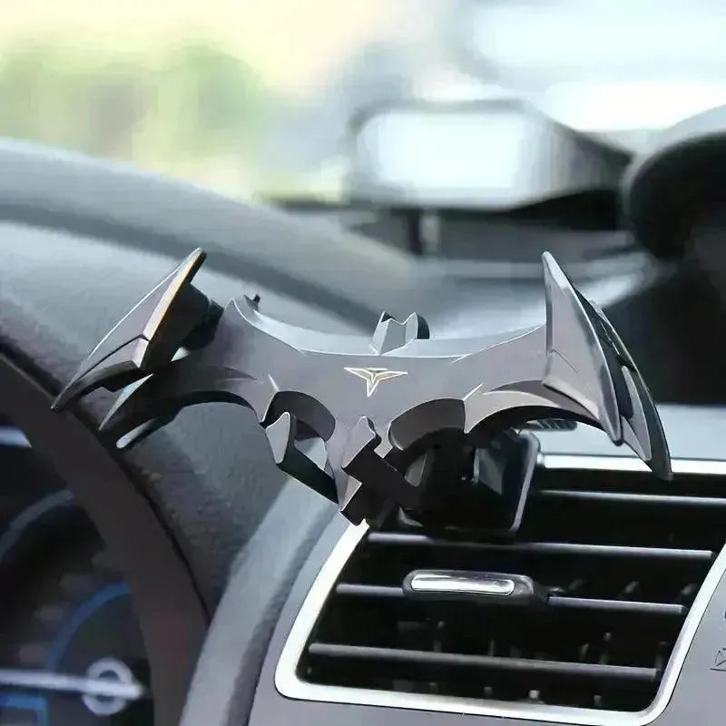 Bat-shaped gravity car phone holder