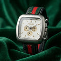 AVOCET Heritage Square Chronograph – Timeless Elegance, Modern Precision(White)
