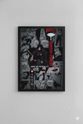 Anime Shadow Warrior Printed Photo Frame – Premium Wall Art Decor