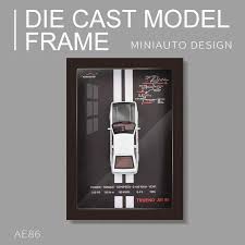 3D Model Car Frame Interactive Display Wall Decor With Openable Doors Pull Back Car Light Music
