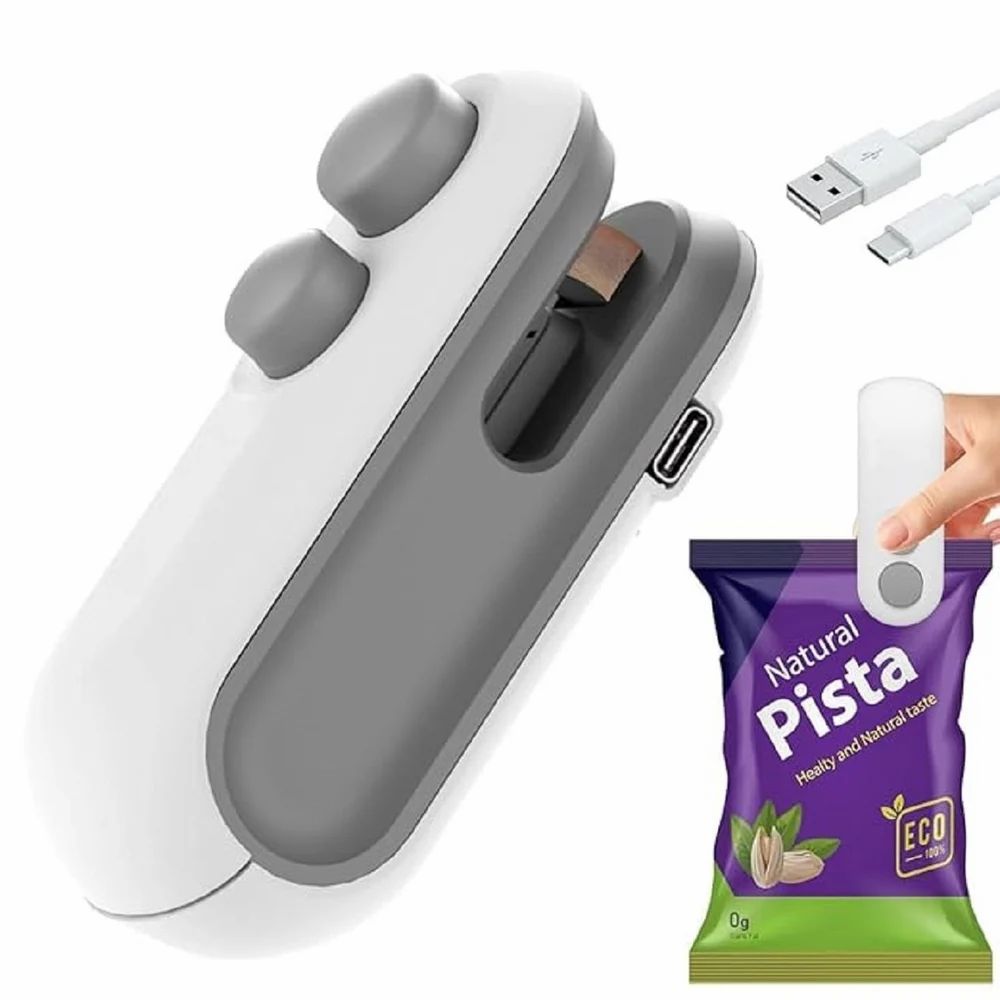 USB Mini Heat Sealing Machine – Portable Resealer for Food Bags & Snacks
