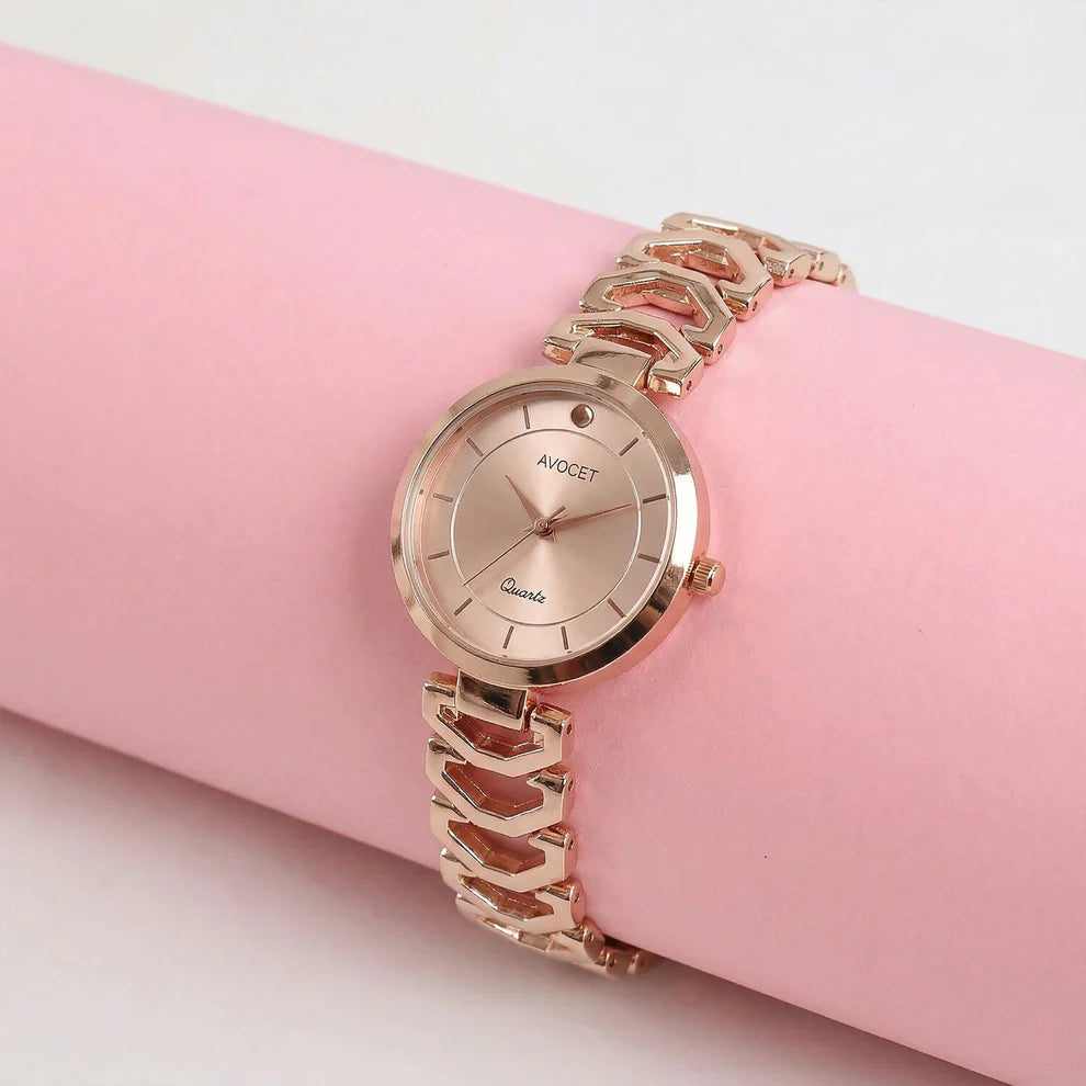 Luxury Rose Gold Women's Bracelet Watch
