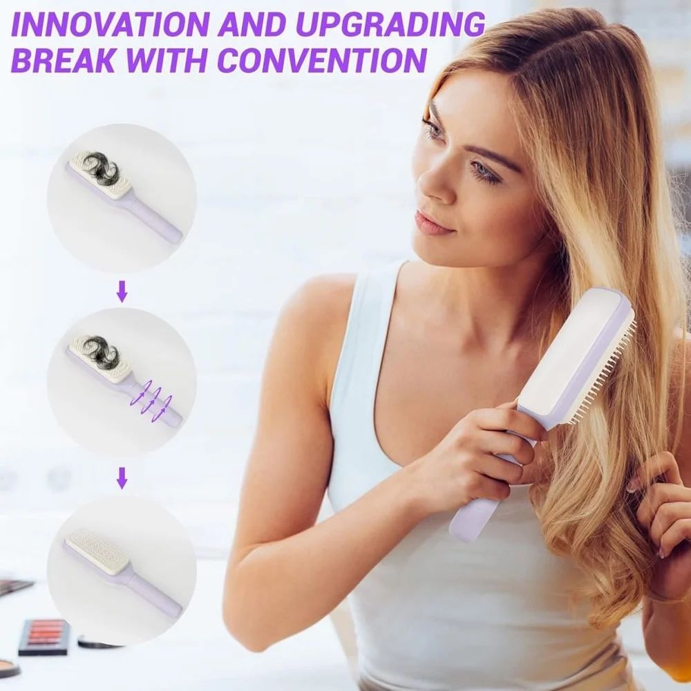 Plastic Self-cleaning Anti-static Massage Comb