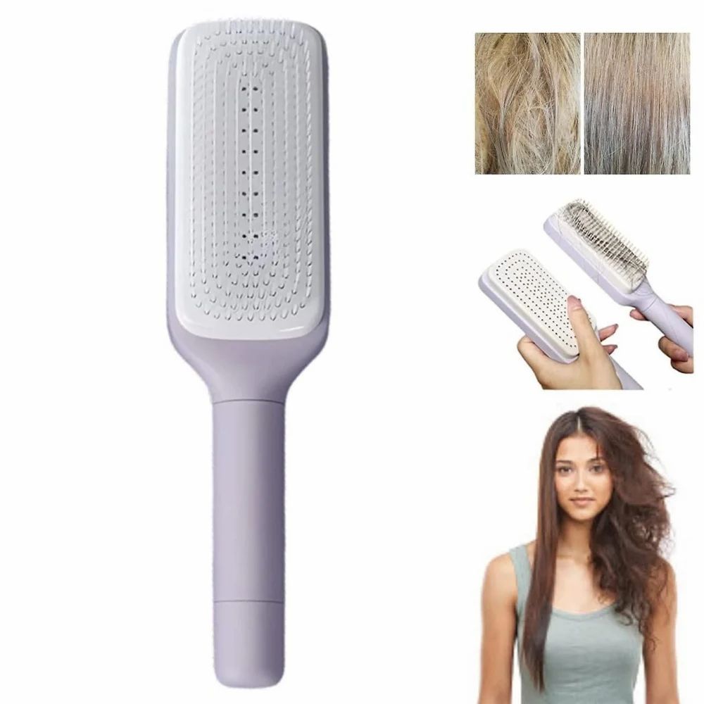 Plastic Self-cleaning Anti-static Massage Comb