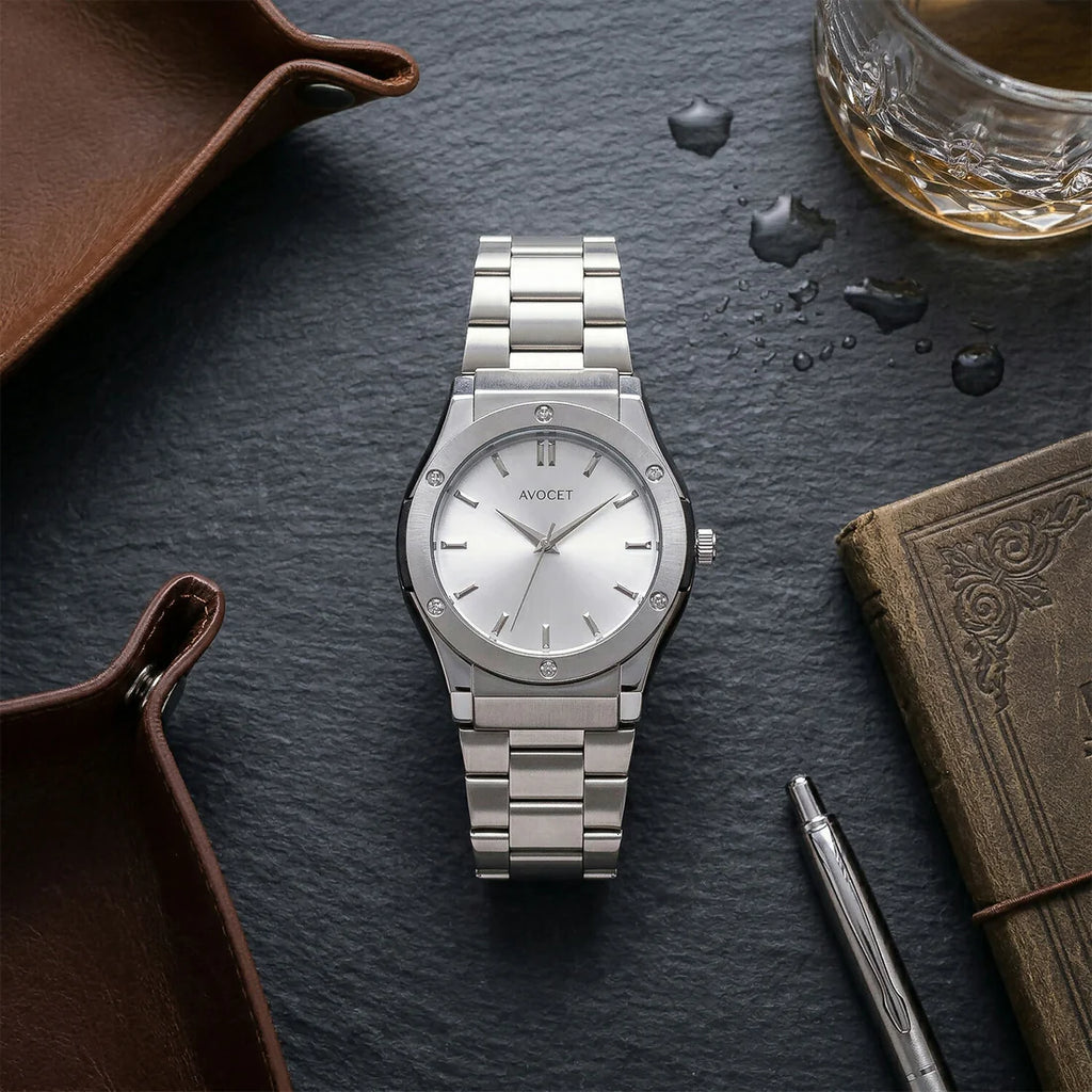 Luxury Silver Stainless Steel Classic Watch