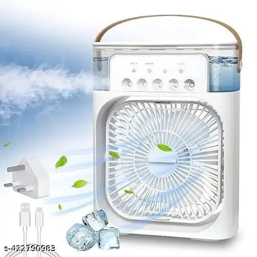 Portable Air Cooler Fan with 7-Color Light – Personal AC Fan
