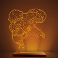 Thunder Warrior LED Table Lamp – 3D Anime Glow Decor