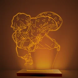 Thunder Warrior LED Table Lamp – 3D Anime Glow Decor