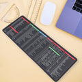 Mouse Pads For Desk Quick Key Super Large Anti-slip Keyboard Pad Desk Accessories Desktop Mouse Pad Office Oversized Big Mouse Pad Rubber